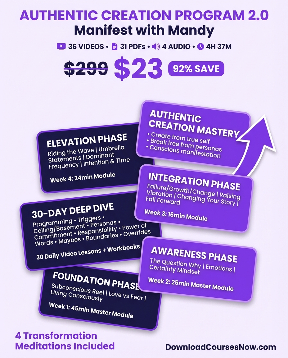 Is Authentic Creation Program 2.0 Worth $299? Mandy Morris — Before You Buy course