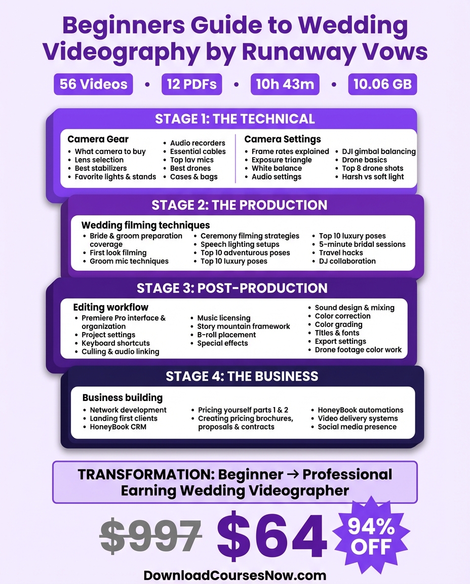 Beginners Guide to Wedding Videography course