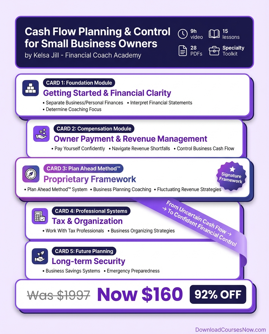 Cash Flow Planning and Control for Small Business Owners course