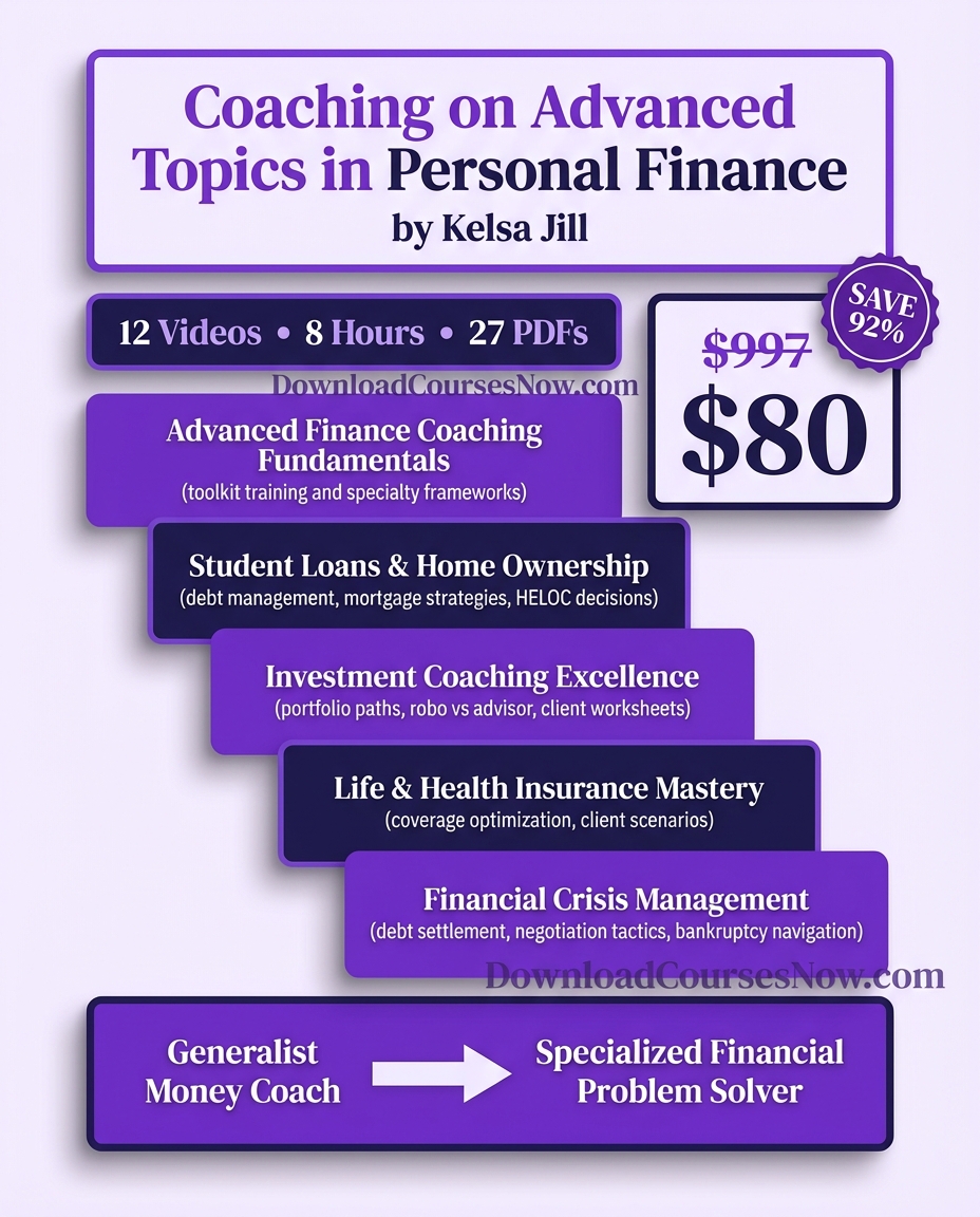 Coaching on Advanced Topics in Personal Finance course