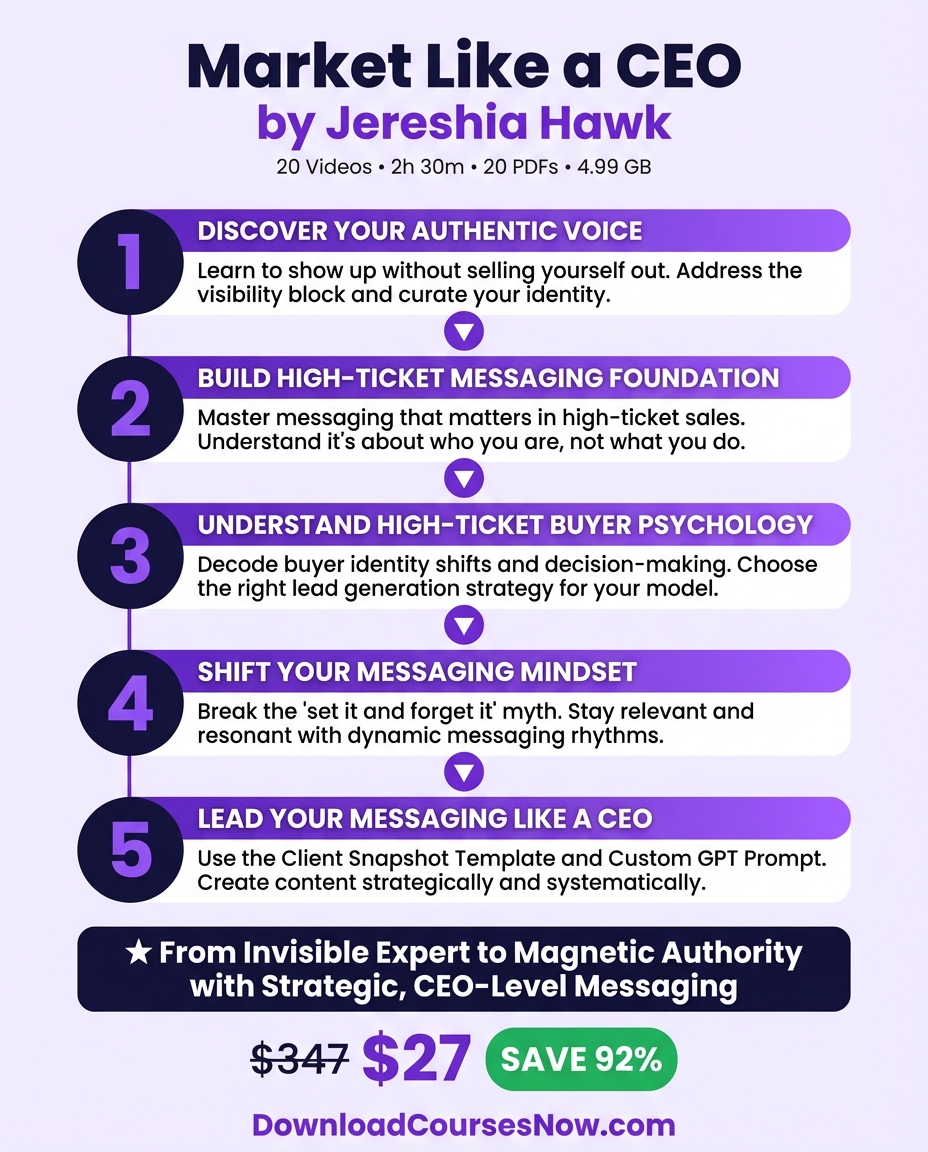 Market Like a CEO course