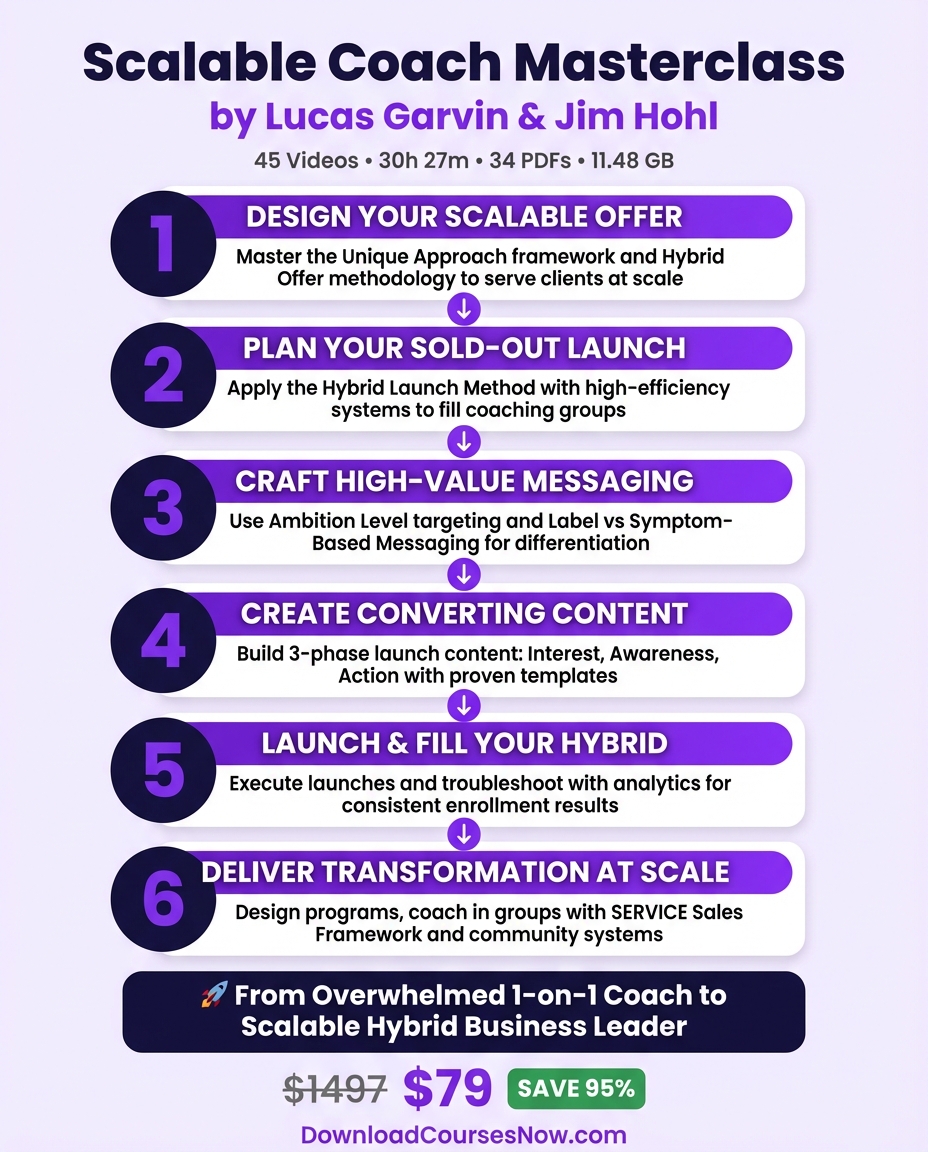 Scalable Coach Masterclass course