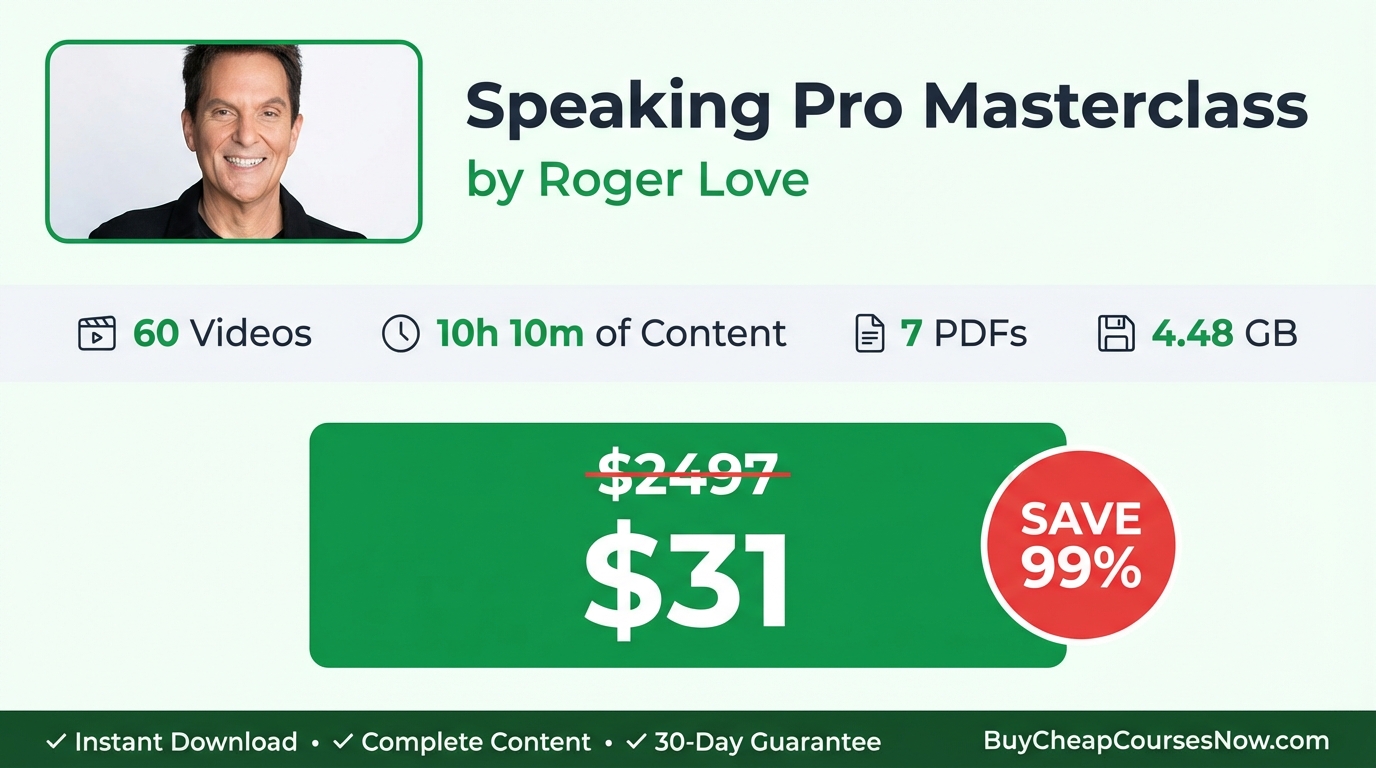 Speaking Pro Masterclass by Roger Love