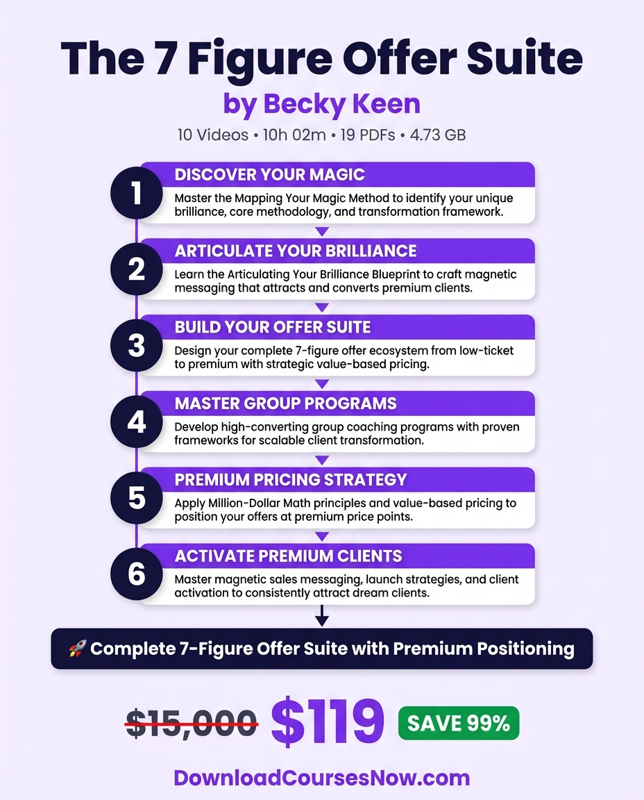 The 7 Figure Offer Suite course